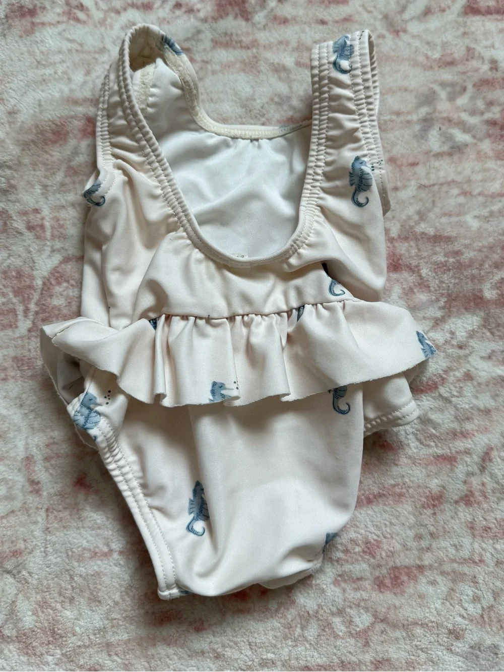 Rylee & Cru Seahorse Skirted One Piece Swimsuit Size 0-3